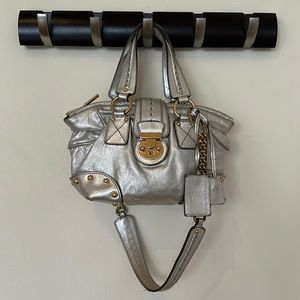 Dolce & Gabbana Metallic Leather Shoulder Bag